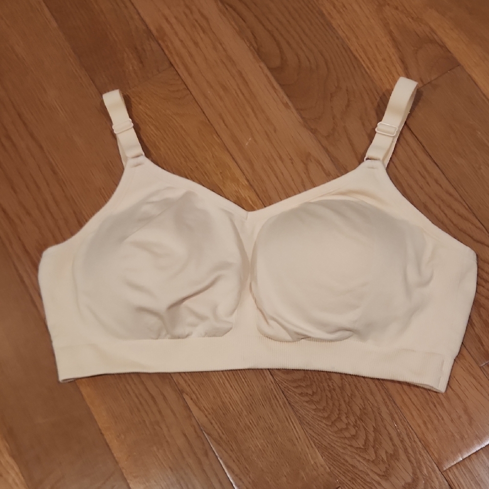 Knix Cream Seamless Bra XL